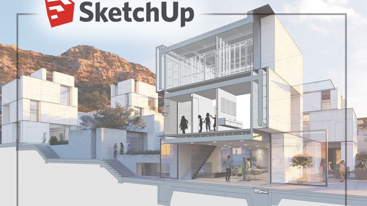 THIẾT KẾ 3D SKETCHUP CHO NGƯỜI MỚI (TẶNG 80GB THƯ VIỆN )
