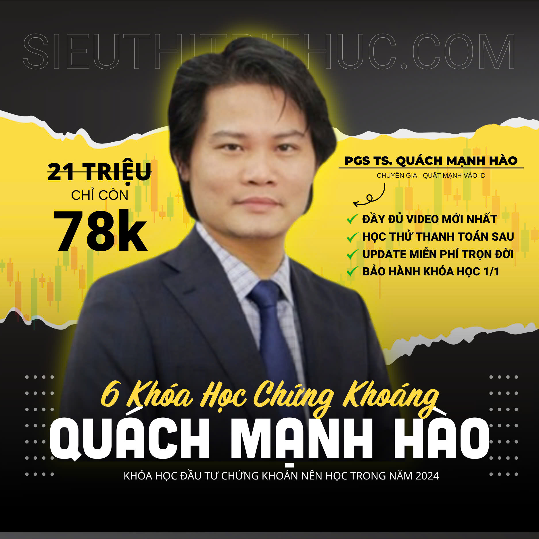 Trọn Bộ 6 Khóa Học Chứng Khoán Quách Mạnh Hào