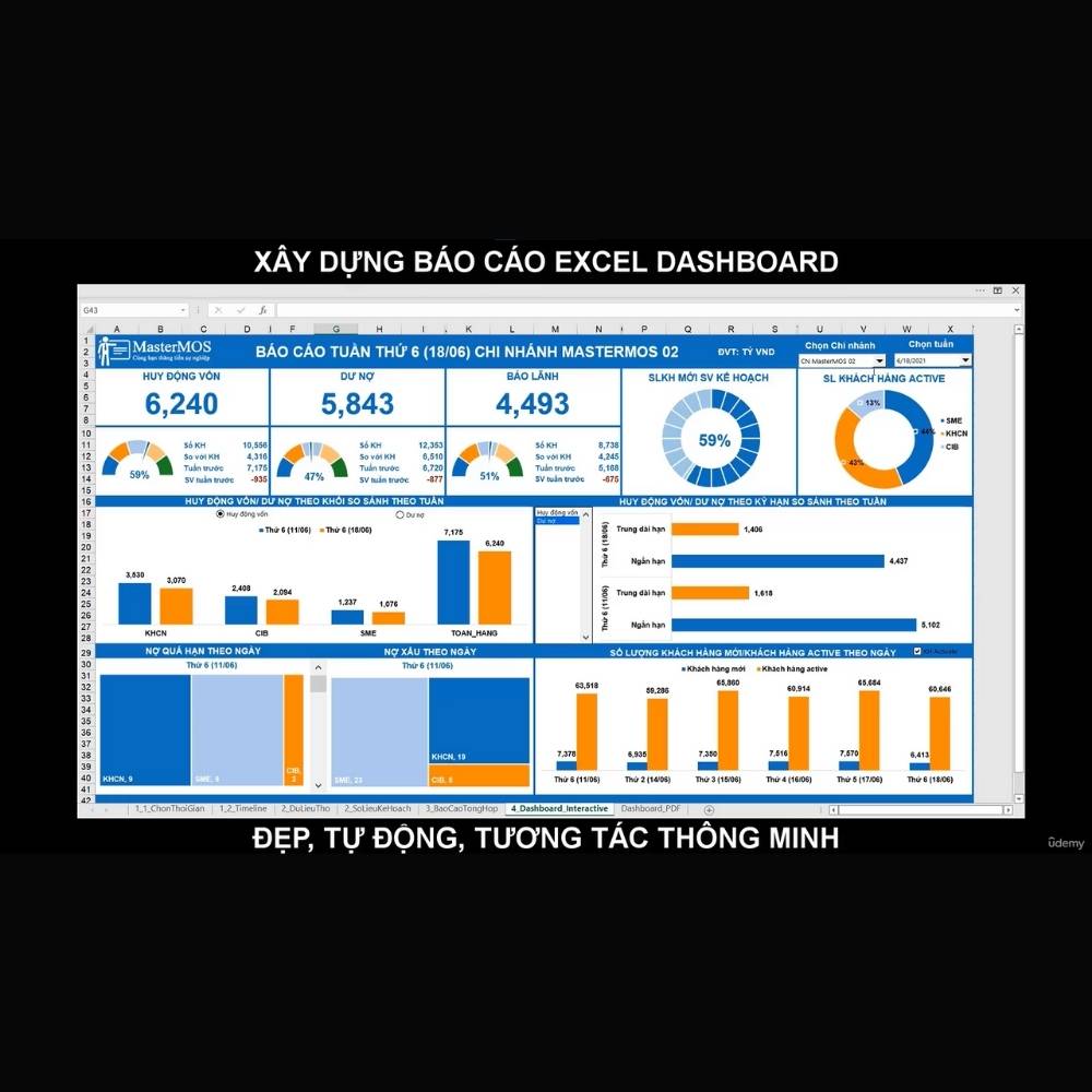 Trực Quan Dữ Liệu, Làm Báo Cáo Excel Dashboard 2025