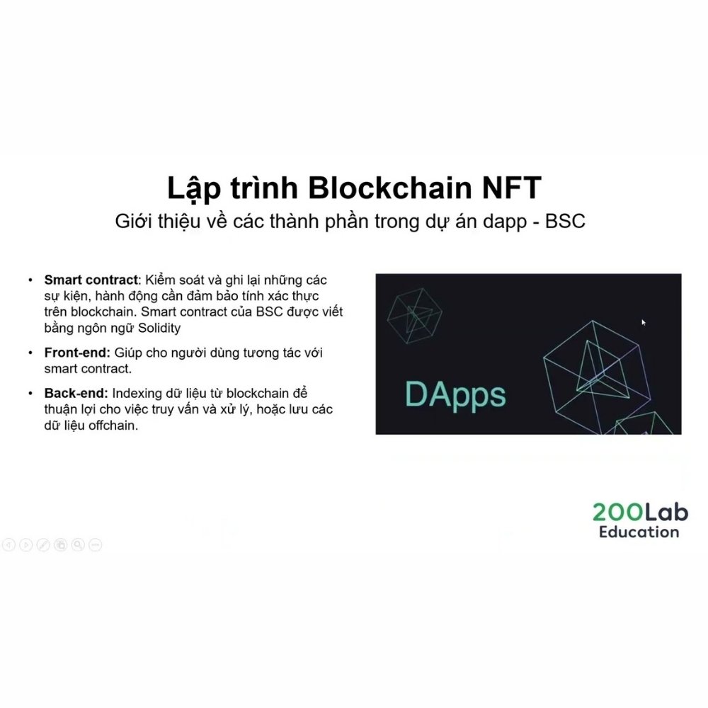 Khoá học Lập Trình Blockchain NFT Marketplace, Web3