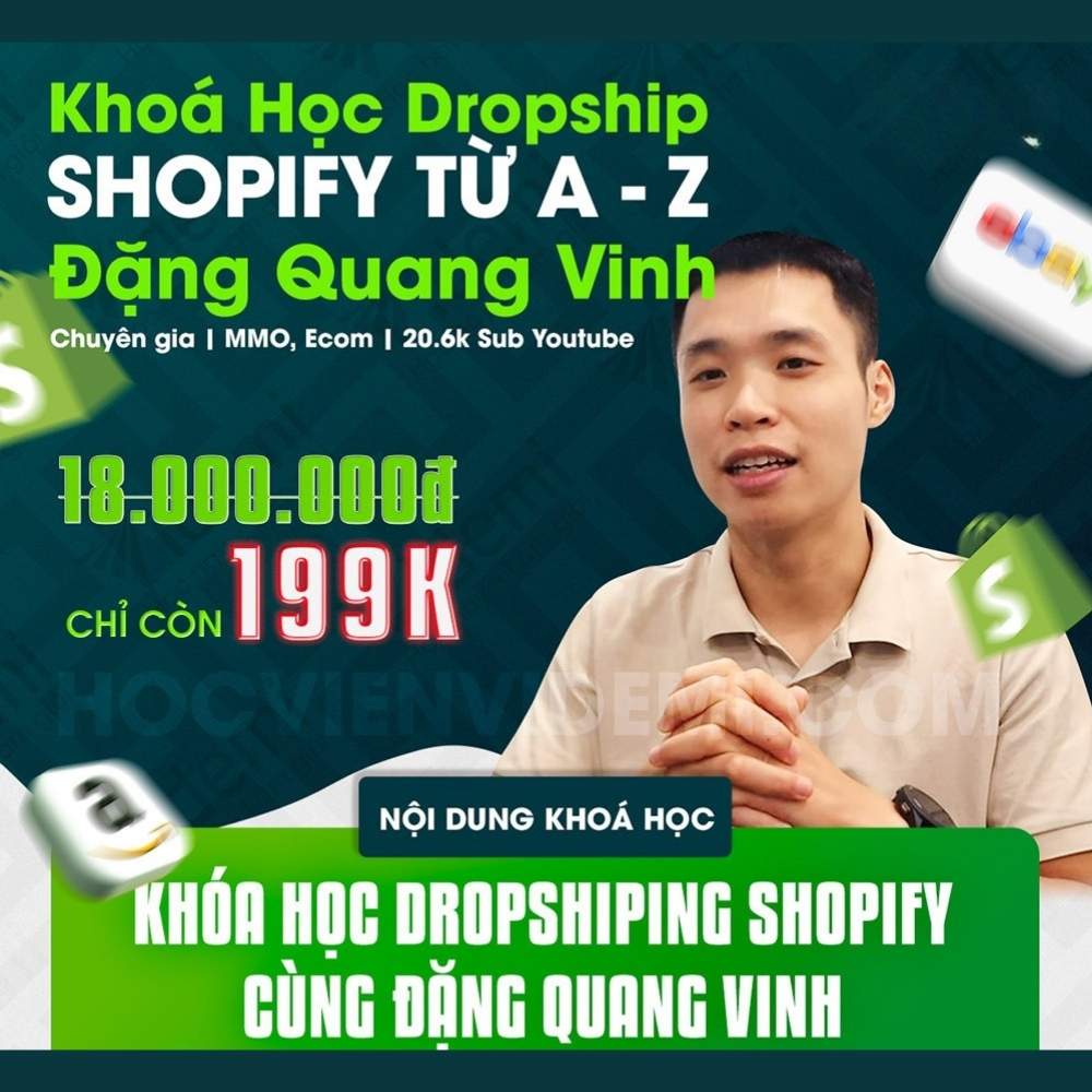 Khóa Học Dropship Shopify