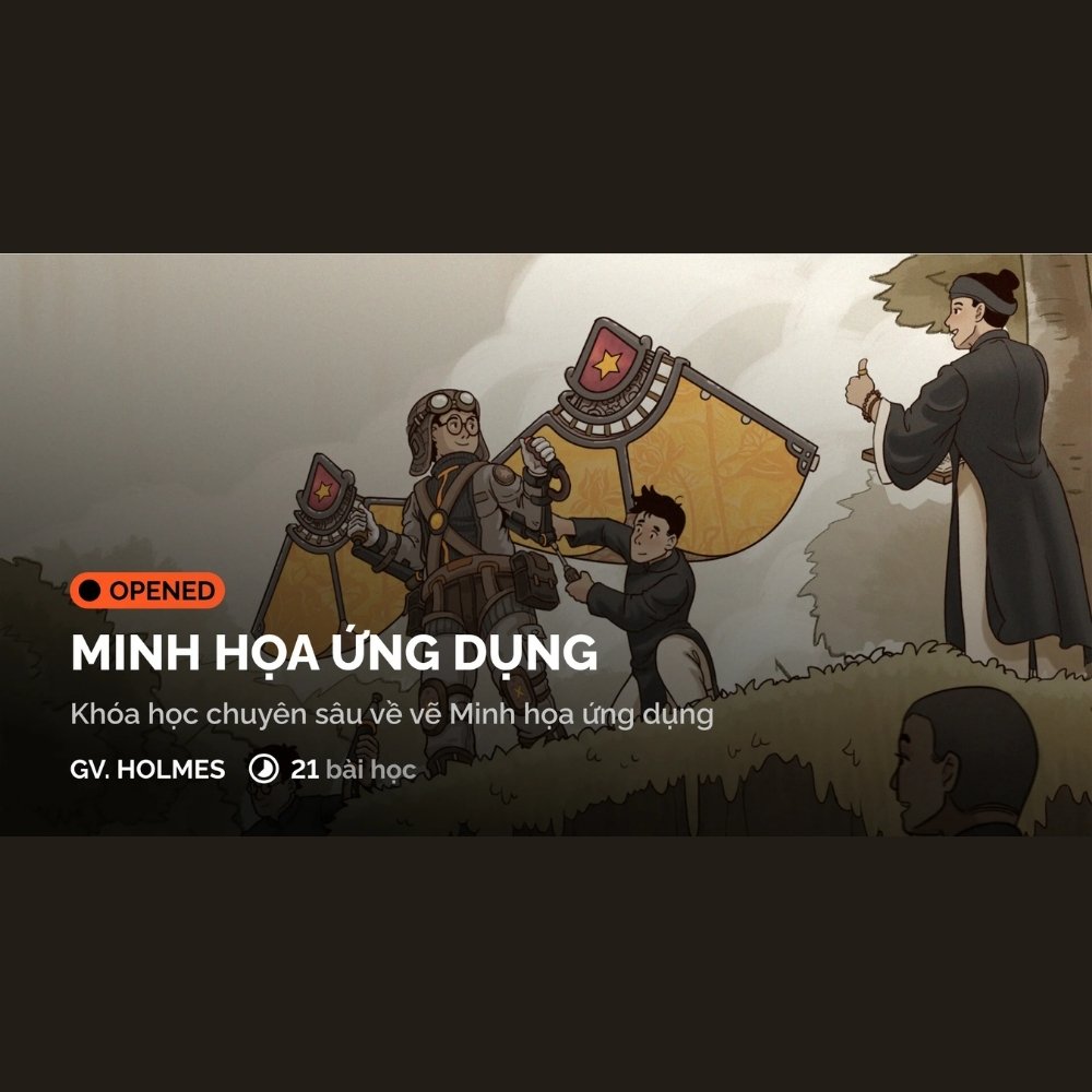 Khóa Học Minh Họa Ứng Dụng - Học Vẽ Sáng Tạo