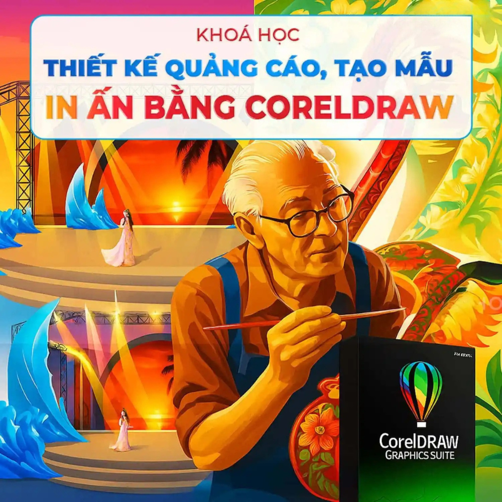 Thiết kế Quảng Cáo, Tạo mẫu, In ấn, Bằng phần mềm CorelDraw 2025